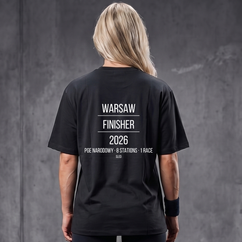 WARSAW FINISHER 2026 - Koszulka OVERSIZE