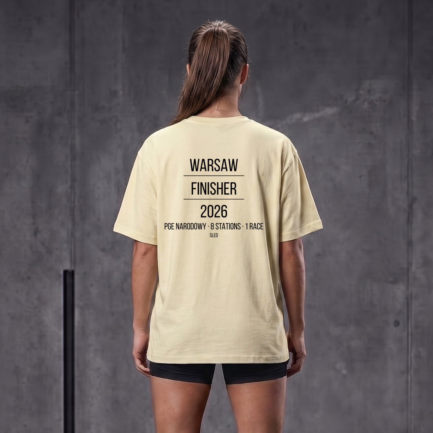 WARSAW FINISHER 2026 - Koszulka OVERSIZE