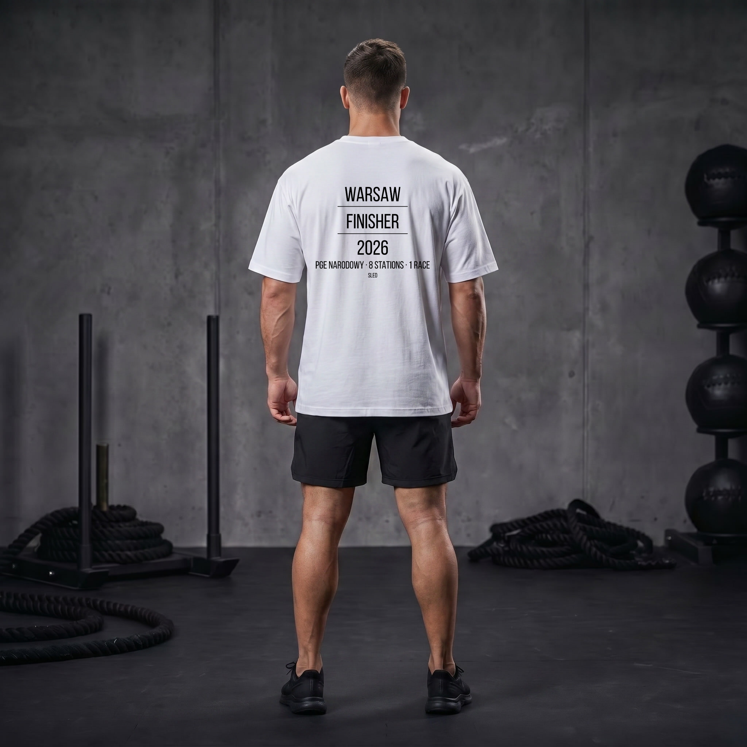 WARSAW FINISHER 2026 - Koszulka OVERSIZE