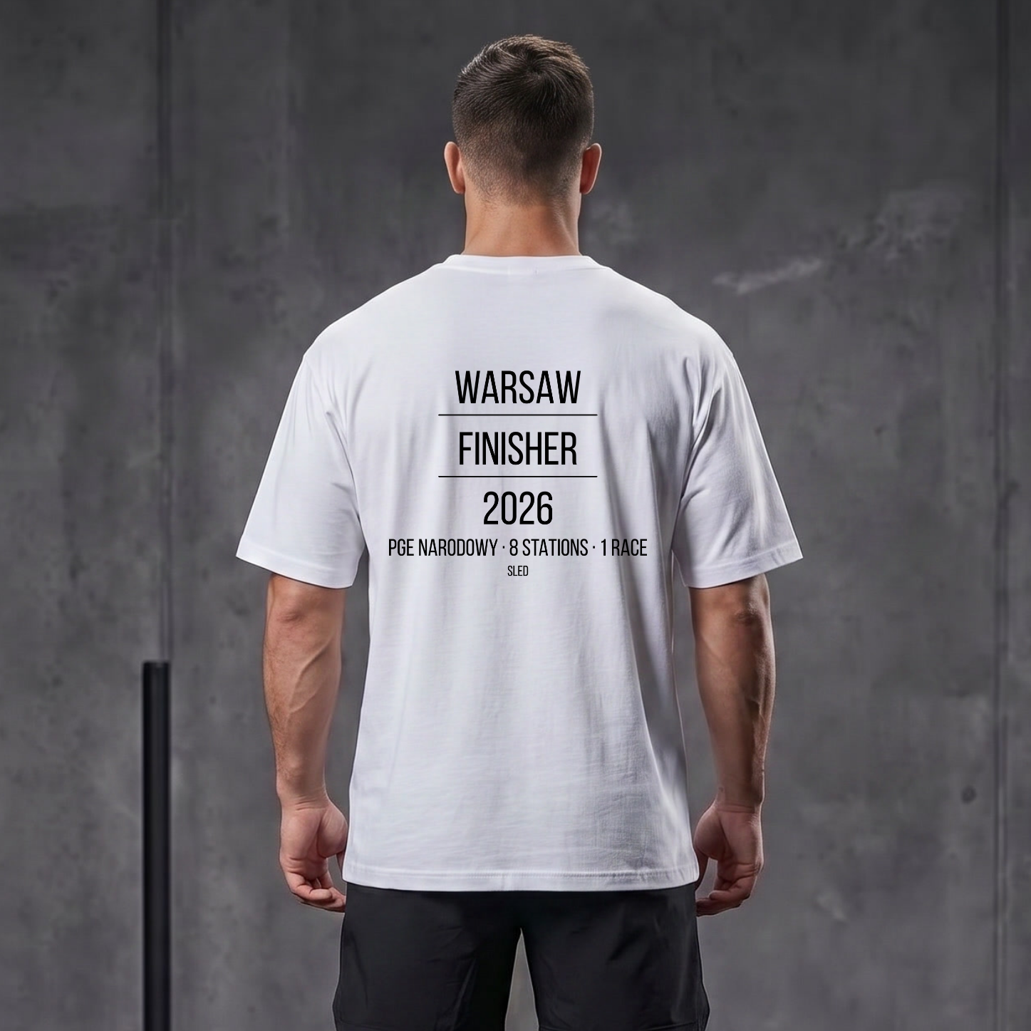 WARSAW FINISHER 2026 - Koszulka OVERSIZE